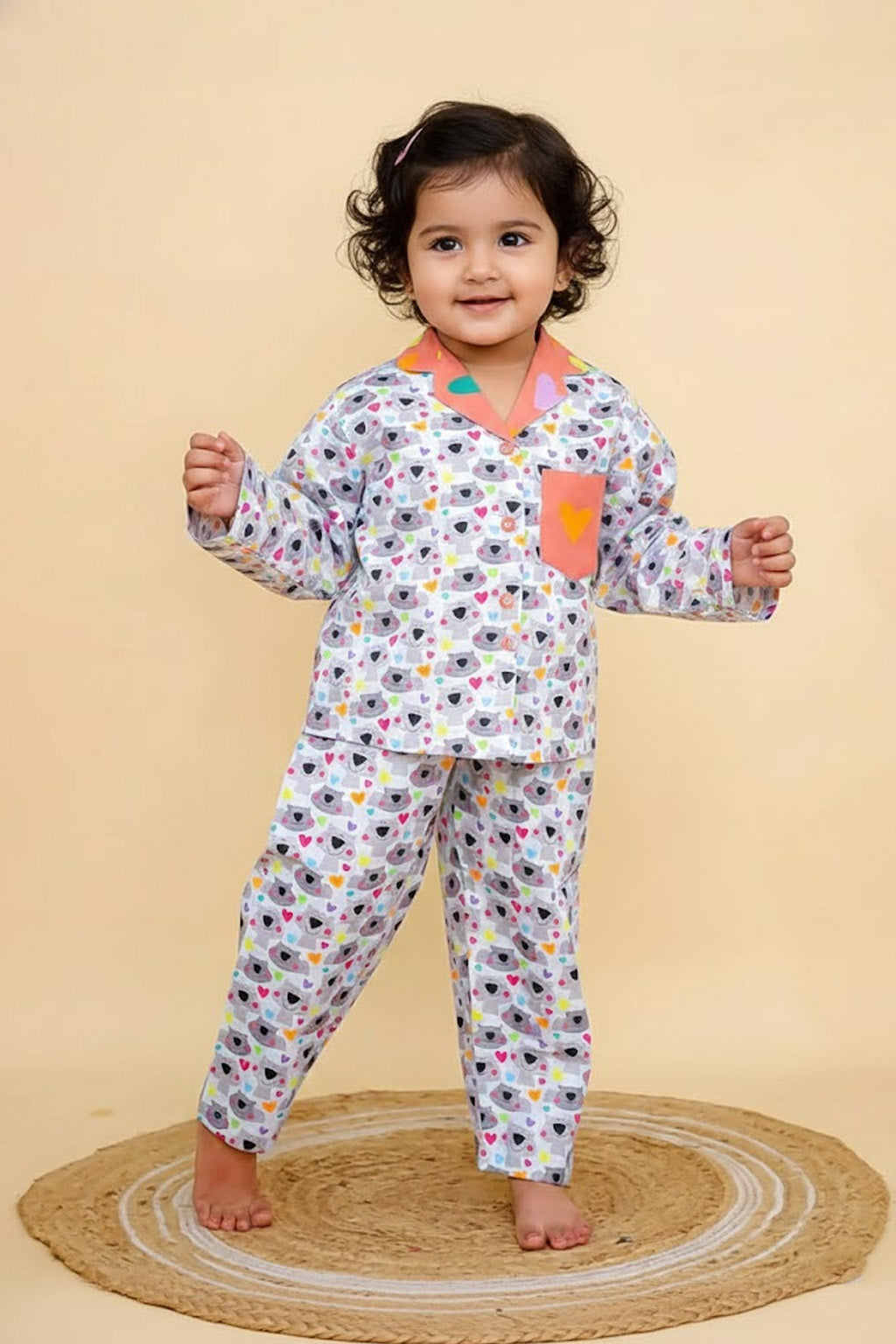 Cute Wombat Kid’s Nightwear Pj set (1-14 Yrs)