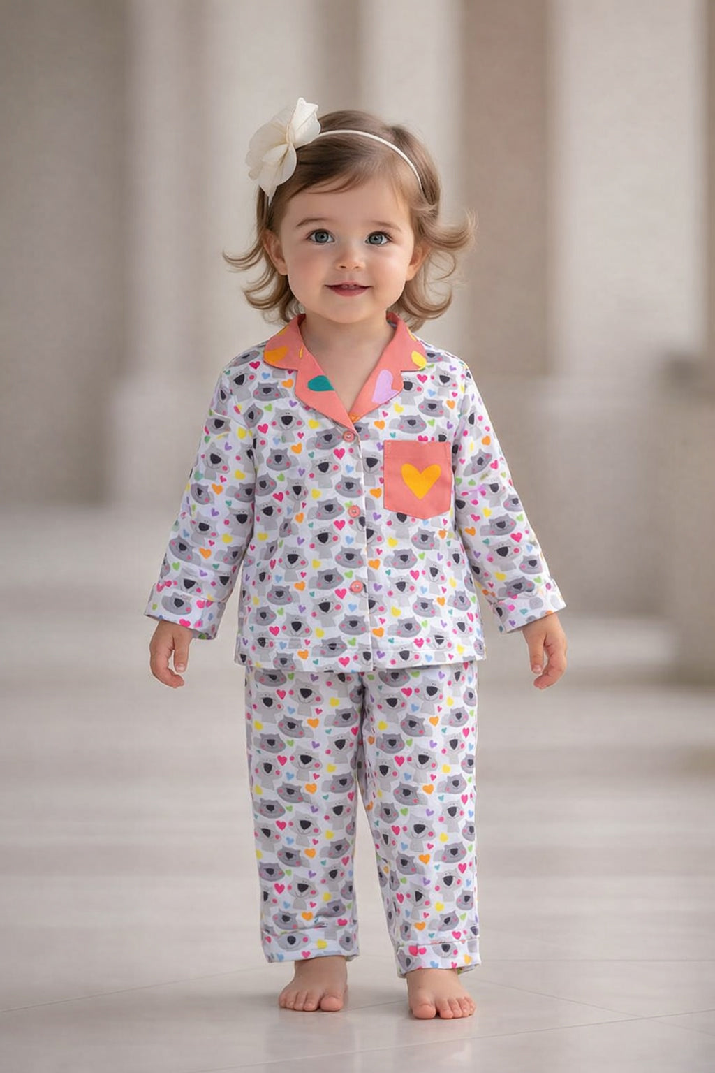 Cute Wombat Kid’s Nightwear Pj set (1-14 Yrs)