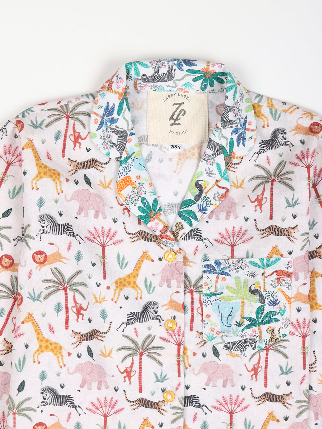 Wildlife Park Printed Nightwear Pj Set