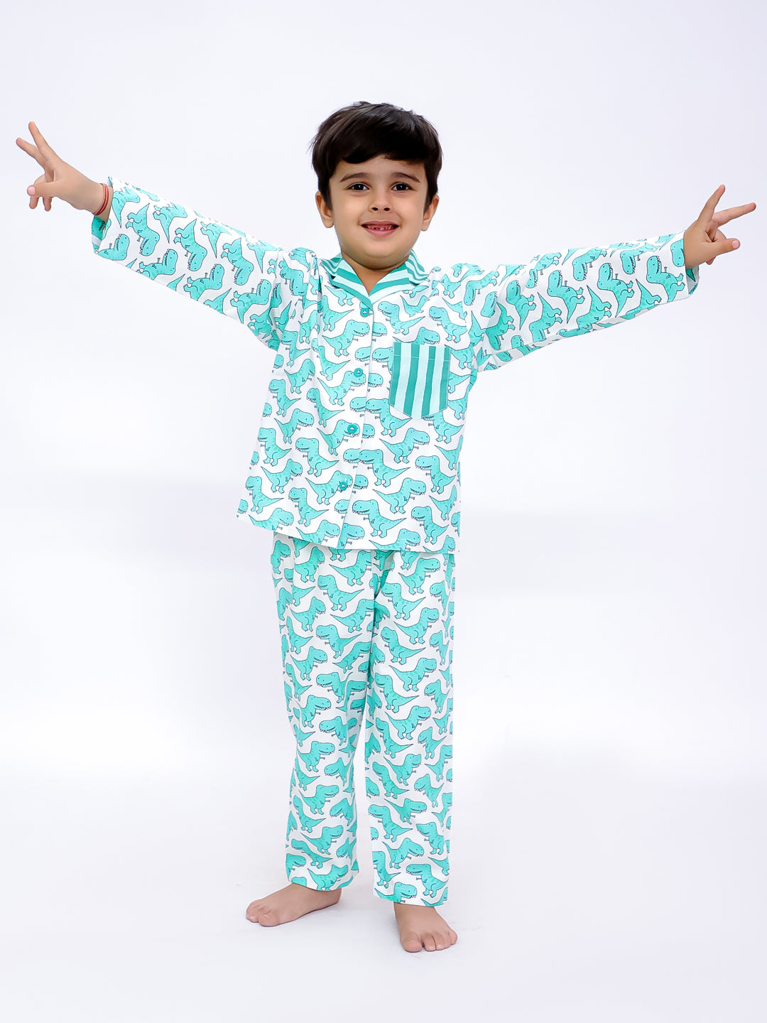 Dino Adventure Cotton Pajama Set