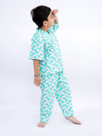 Dino Adventure Kimono Style Pajama Set