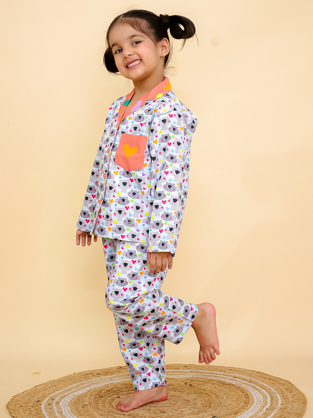 Sweetheart Snuggles Cotton Night Suit