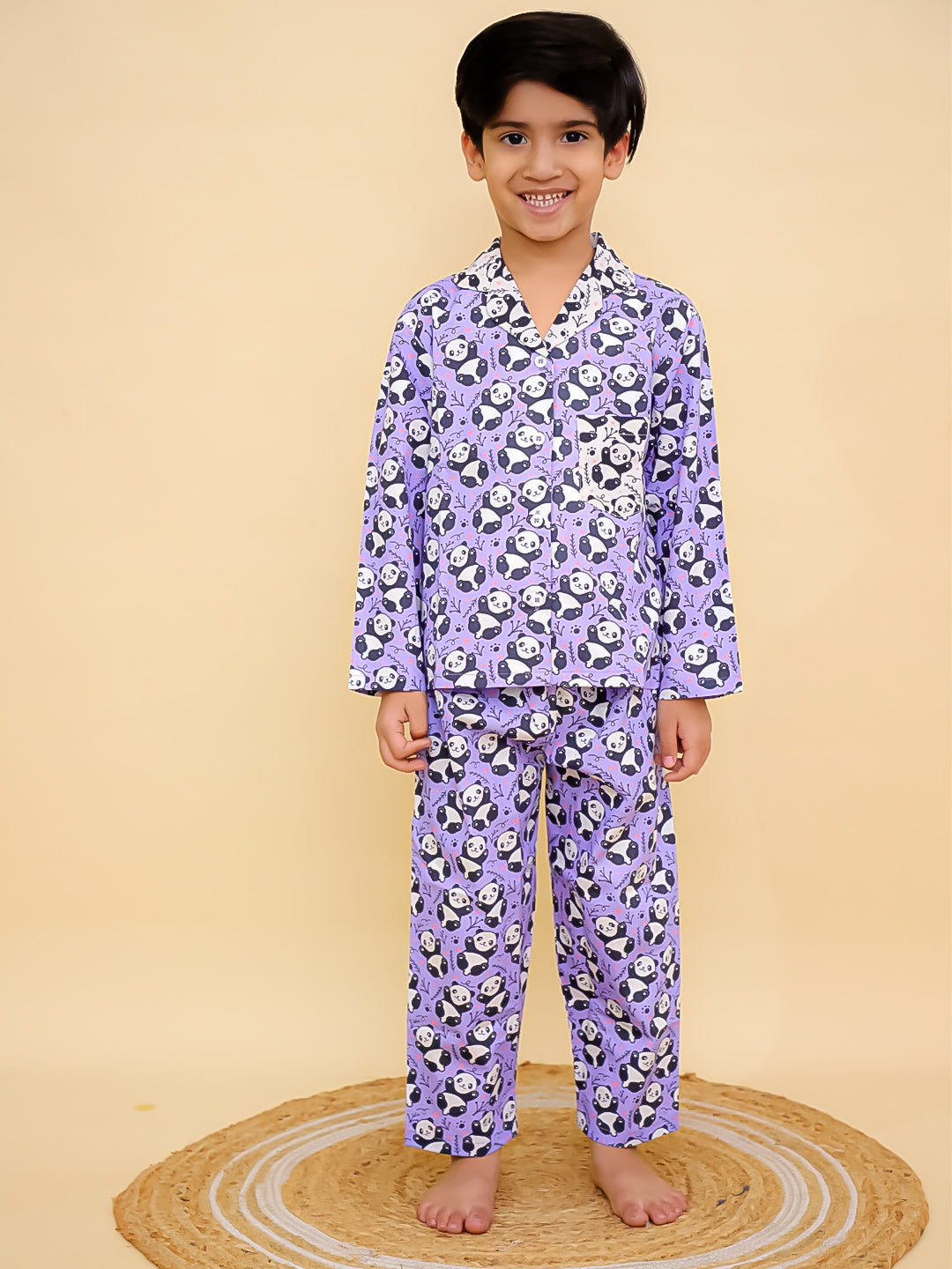 Panda Play Cotton Night Suit