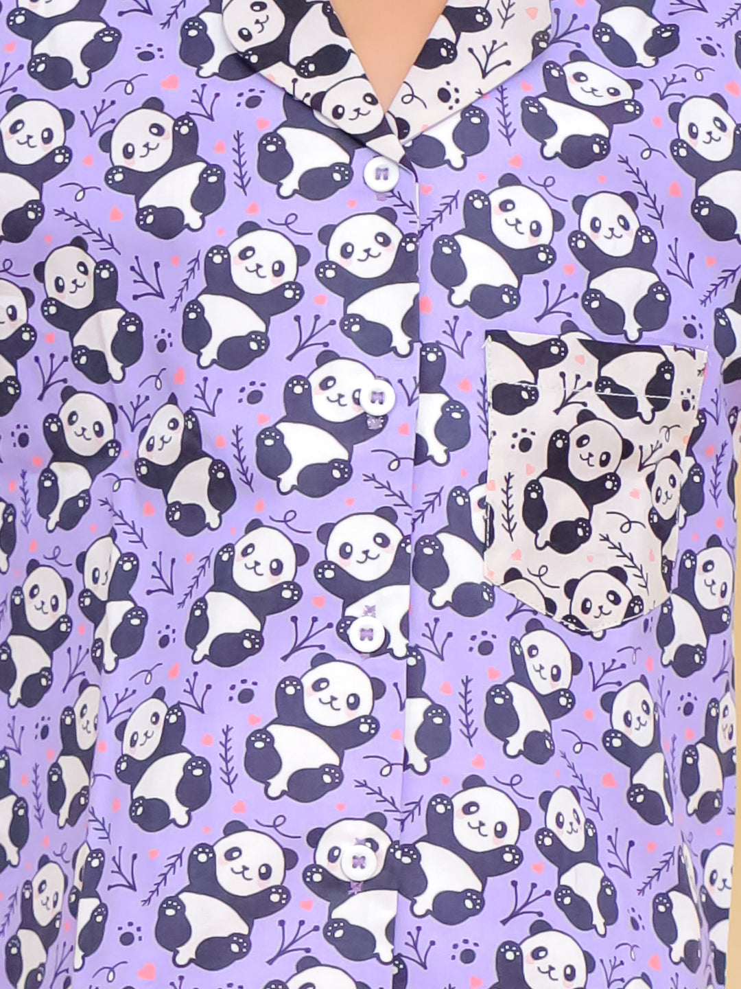 Panda Play Cotton Night Suit