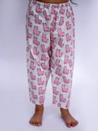 Pink Llama Dreams Cotton Night Suit Set