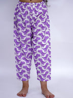 Purple Dino Roar Cotton Night Suit Set
