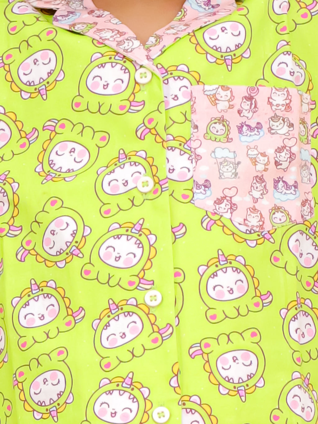 Limey Cub Cotton Night Suit
