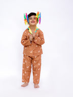 Teddy Dreams Cotton Pajama Set