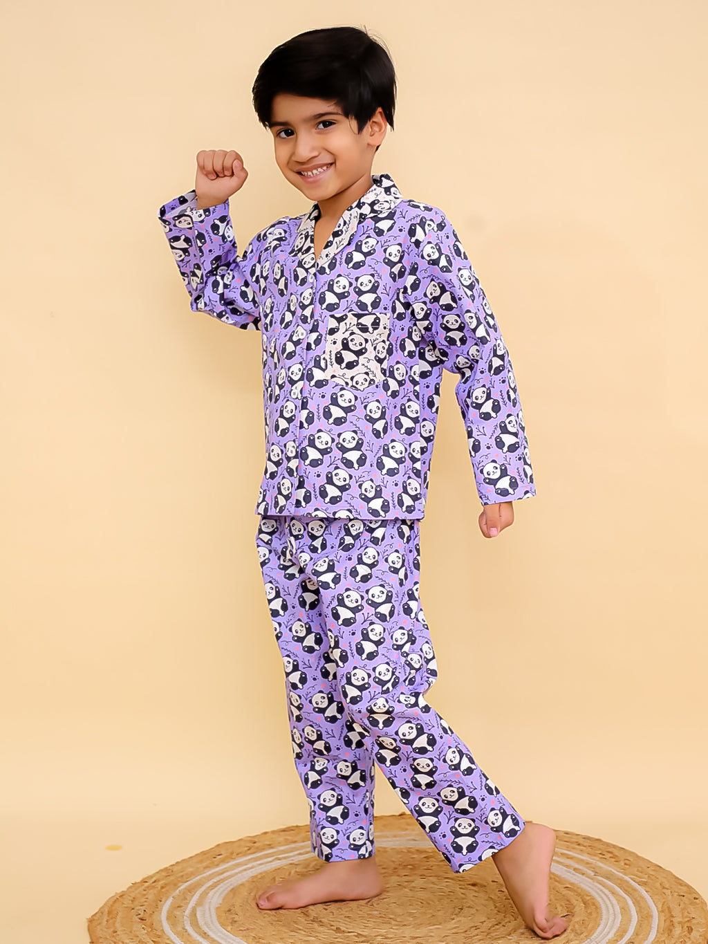 Panda Play Cotton Night Suit