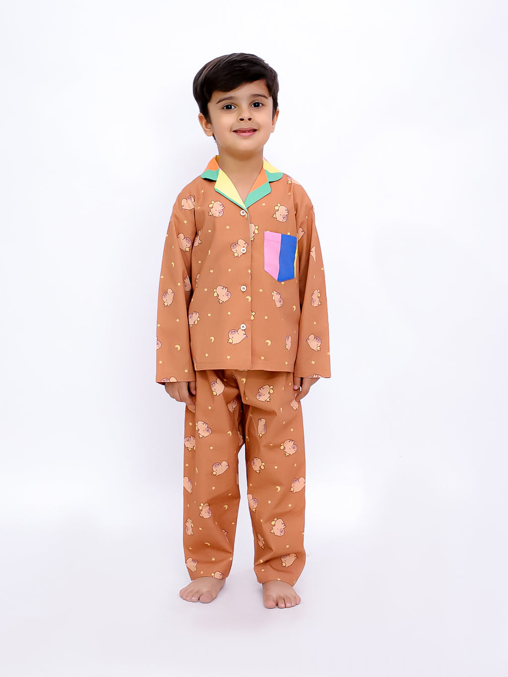 Teddy Dreams Cotton Pajama Set