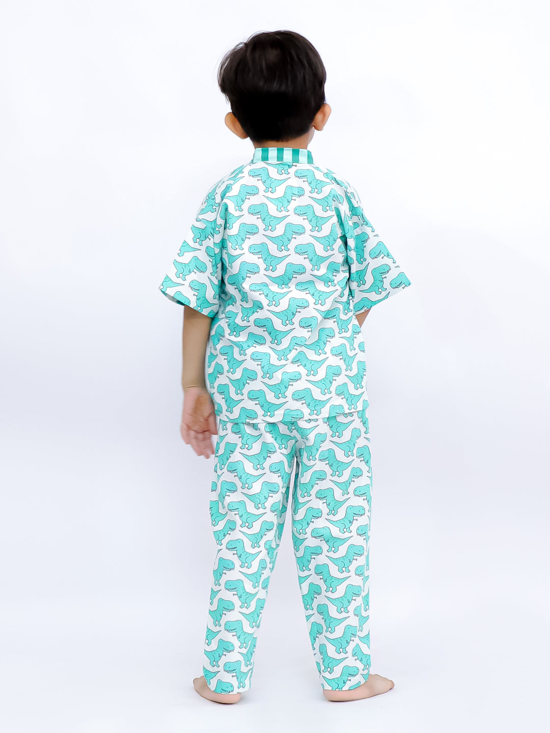 Dino Adventure Kimono Style Pajama Set