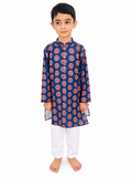 Captain America Print Pajama Kurta Set