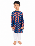 Captain America Print Pajama Kurta Set