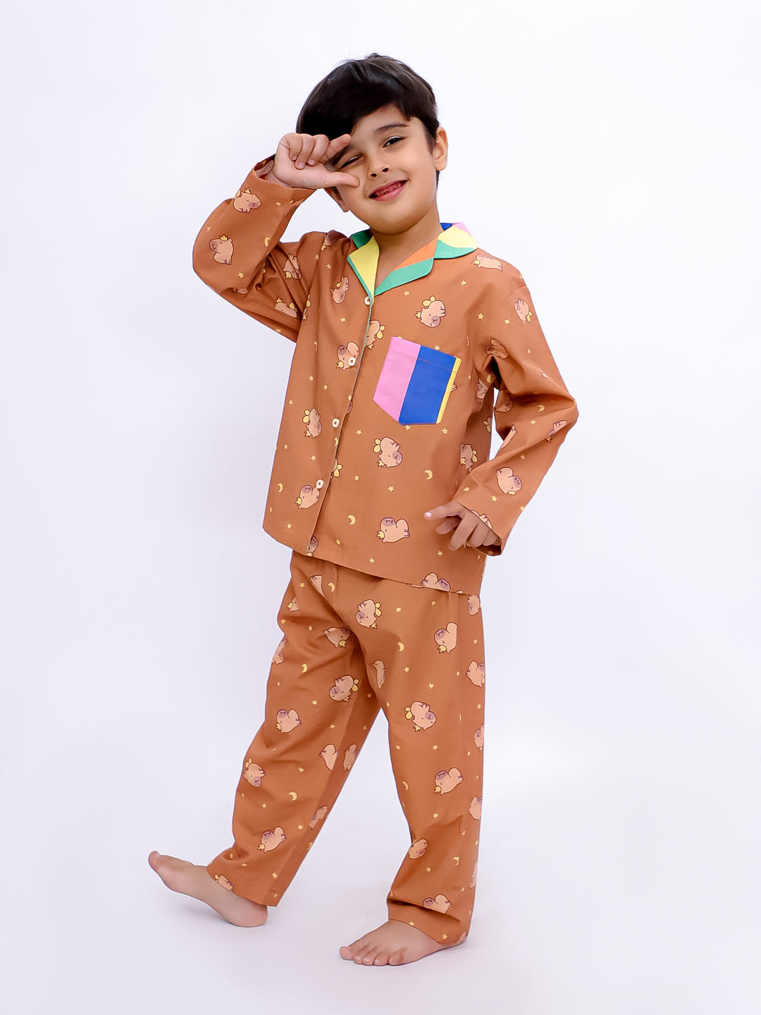 Teddy Dreams Cotton Pajama Set