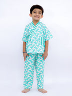 Dino Adventure Kimono Style Pajama Set