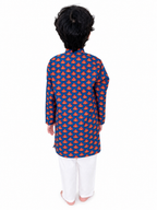 Superman Print Pajama Kurta Set