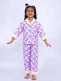 Purple Dino Roar Warm Sherpa Nightwear Pj Set (Copy)