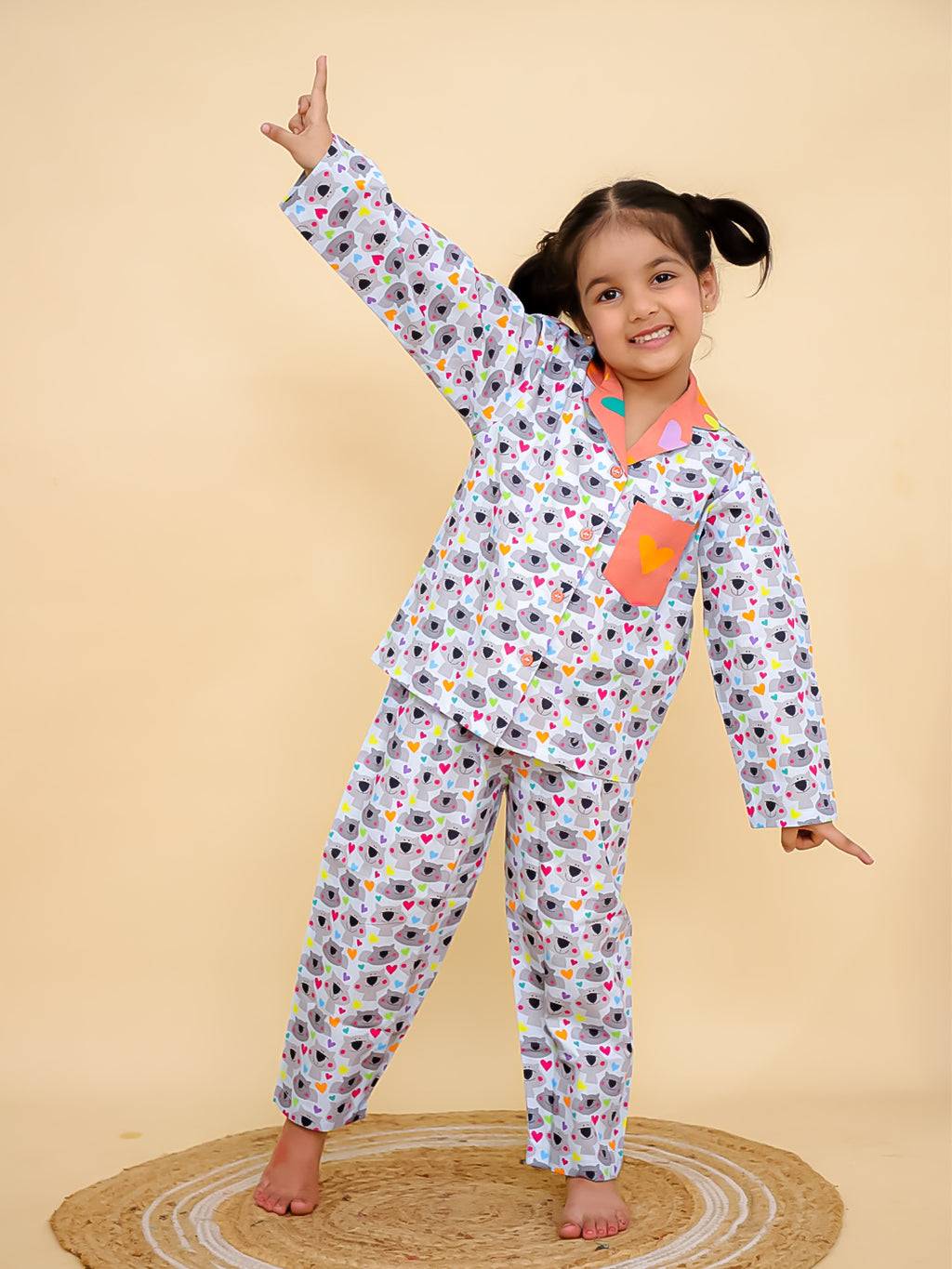 Sweetheart Snuggles Cotton Night Suit