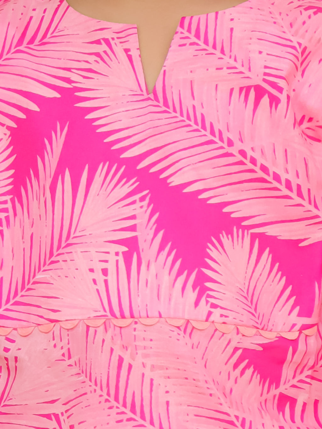Pink Palm Cotton Co-ord Set