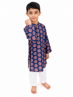 Captain America Print Pajama Kurta Set