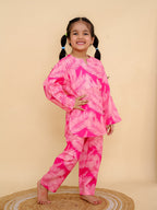 Pink Palm Cotton Co-ord Set