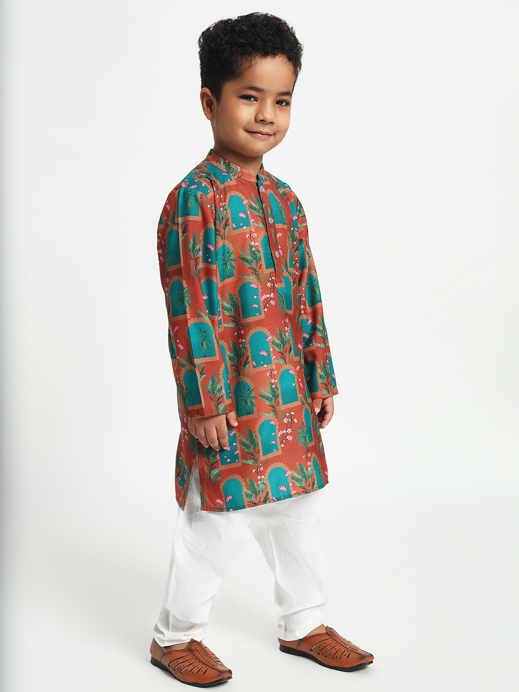 Kamal Pichwai Print Pajama Kurta Set