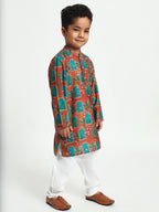 Kamal Pichwai Print Pajama Kurta Set