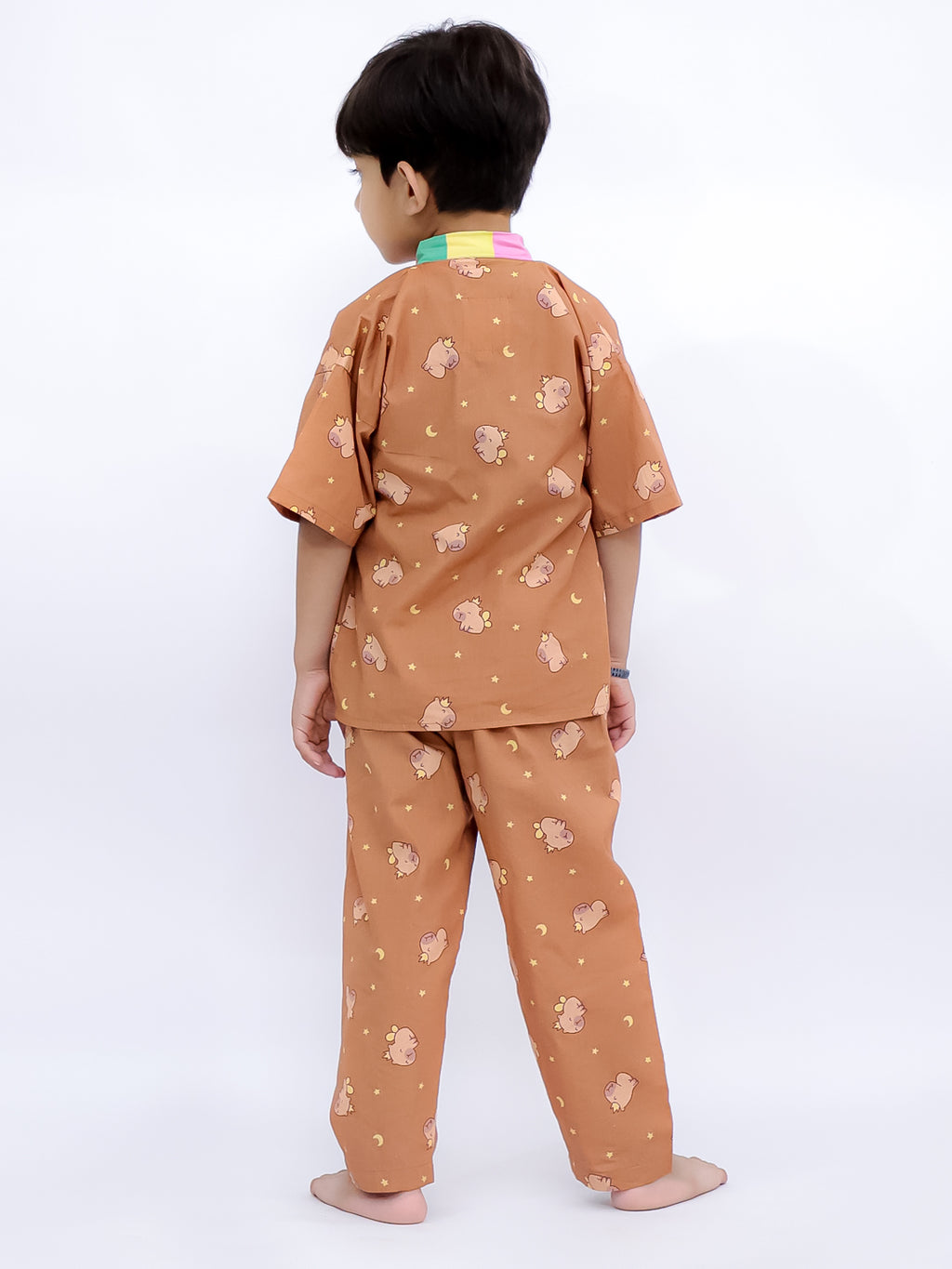 Teddy Dreams Kimono Style Pajama Set
