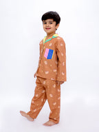 Teddy Dreams Cotton Pajama Set