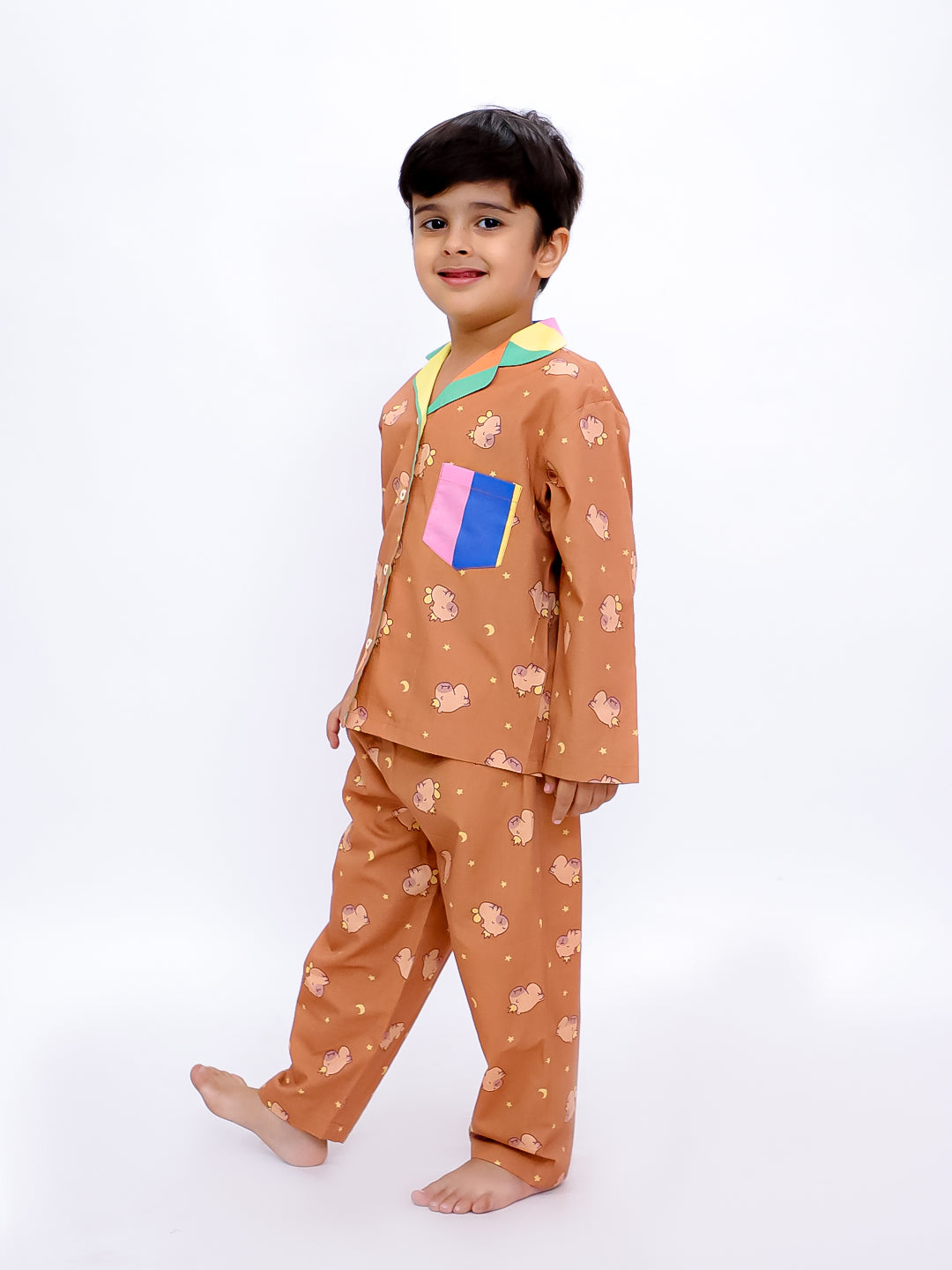 Teddy Dreams Cotton Pajama Set
