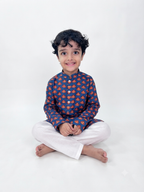 Superman Print Pajama Kurta Set
