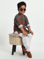 Kamal Pichwai Print Pajama Kurta Set