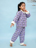 Panda Art Warm Sherpa Nightwear Pj Set