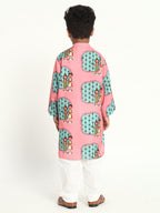 Thread Of Love Rakhi Print Pajama Kurta Set
