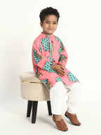 Thread Of Love Rakhi Print Pajama Kurta Set