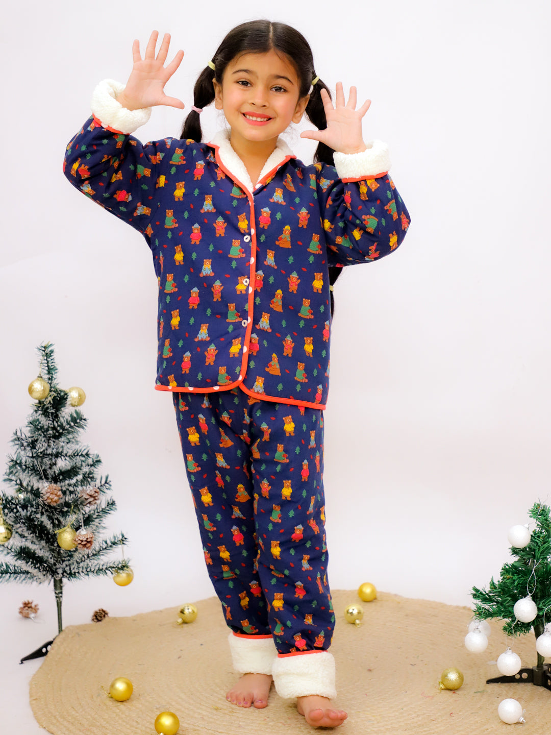 Dashing through the snow! Warm Sherpa Nightwear Pj Set