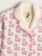 Pink Llama Warm Sherpa Nightwear